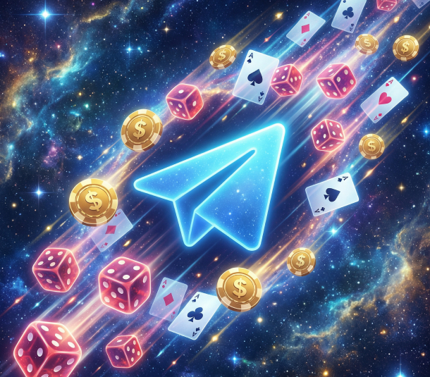 Entdecke kosmische Belohnungen mit Casino Rocket auf Telegram!